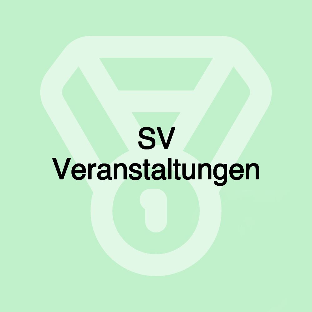 SV Veranstaltungen