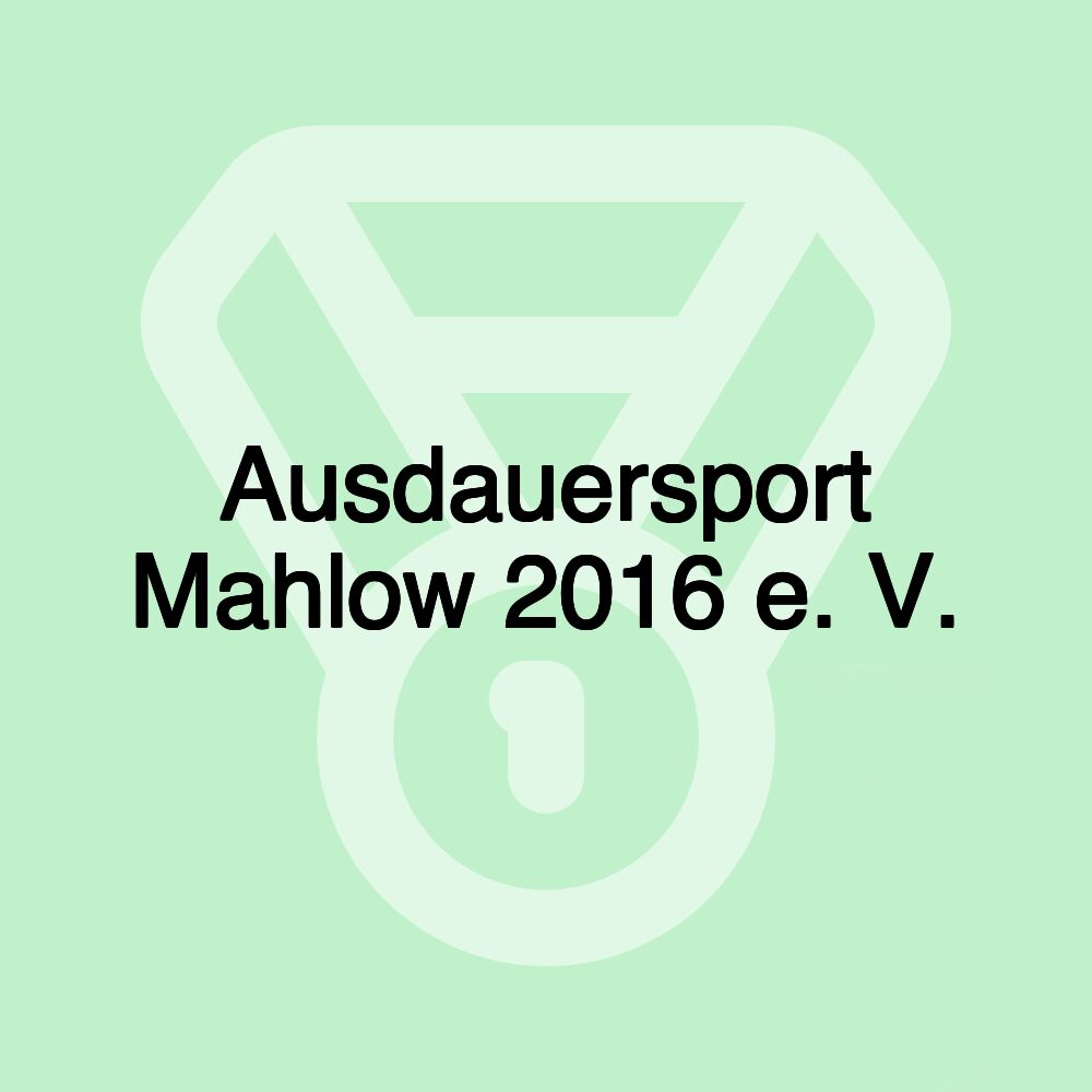 Ausdauersport Mahlow 2016 e. V.