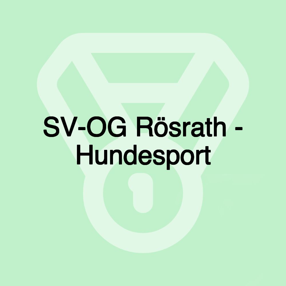 SV-OG Rösrath - Hundesport