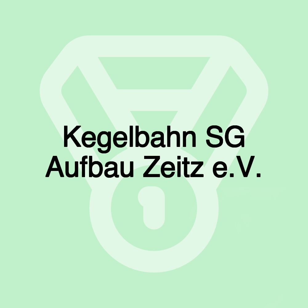 Kegelbahn SG Aufbau Zeitz e.V.