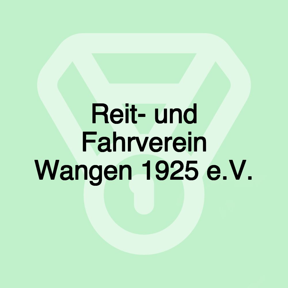 Reit- und Fahrverein Wangen 1925 e.V.