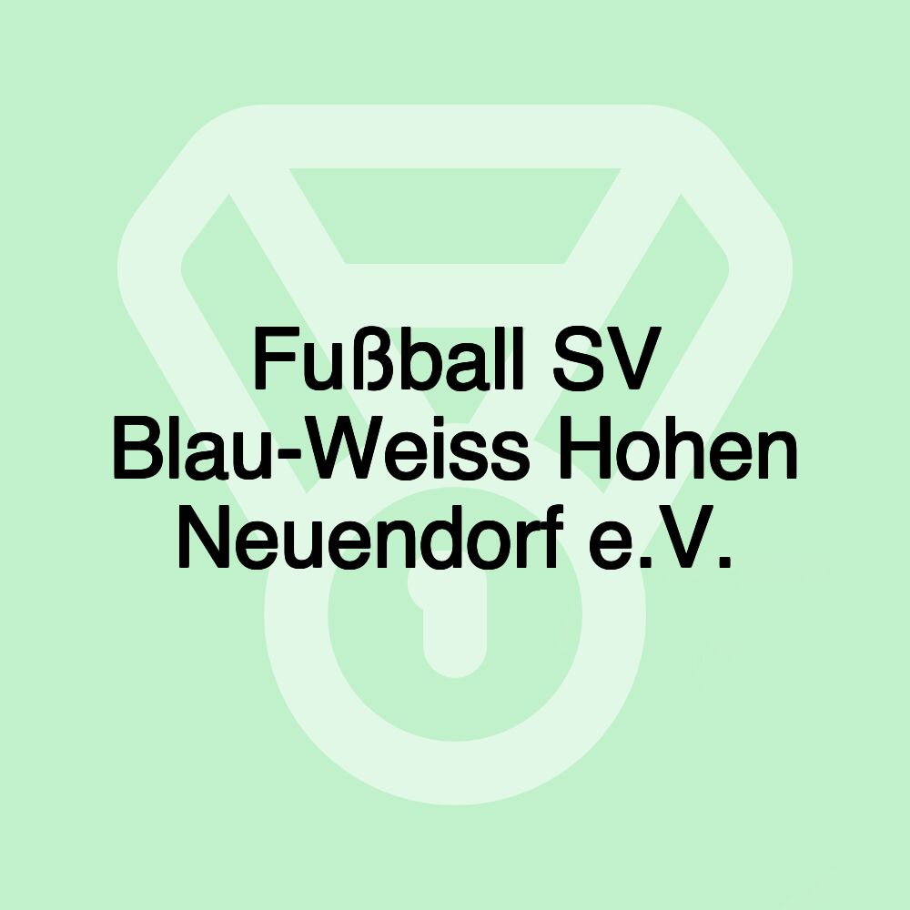 Fußball SV Blau-Weiss Hohen Neuendorf e.V.