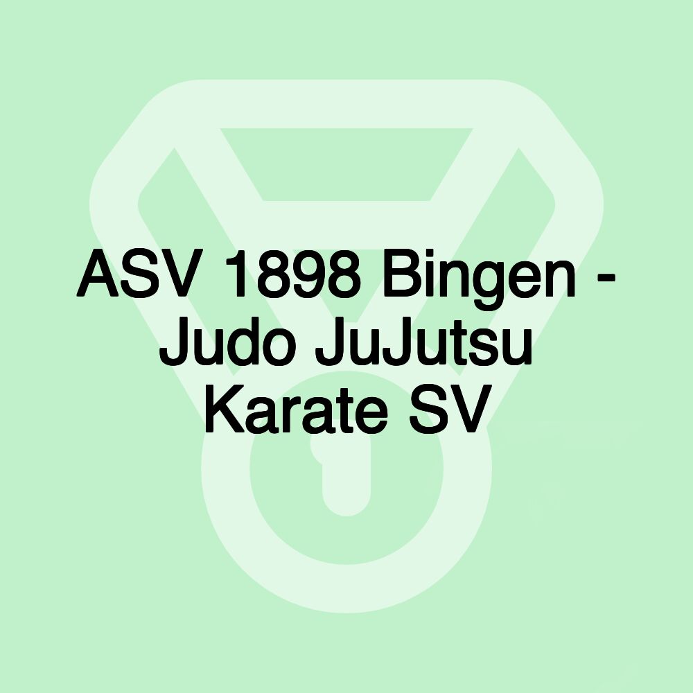 ASV 1898 Bingen - Judo JuJutsu Karate SV