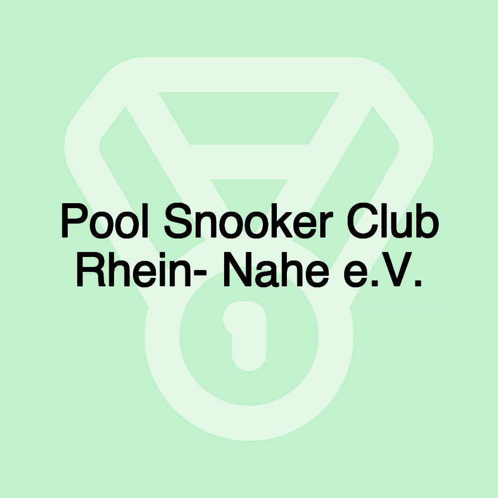 Pool Snooker Club Rhein- Nahe e.V.