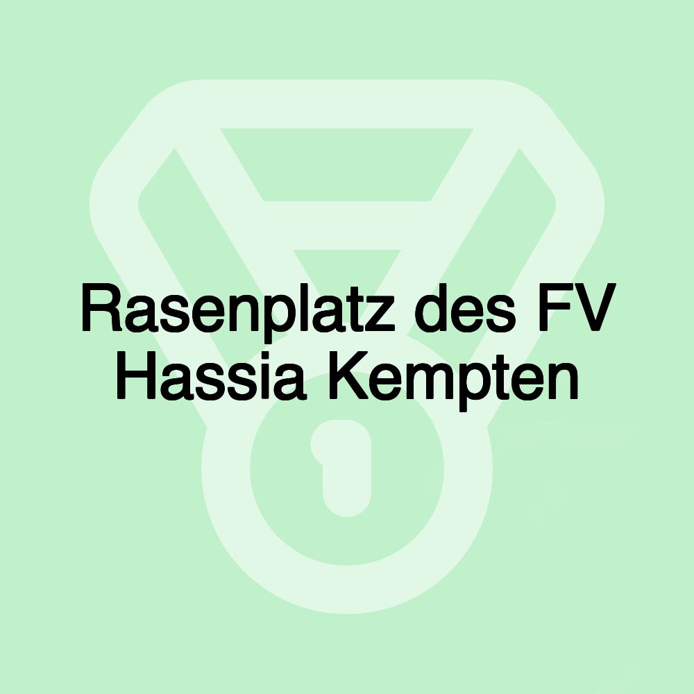 Rasenplatz des FV Hassia Kempten