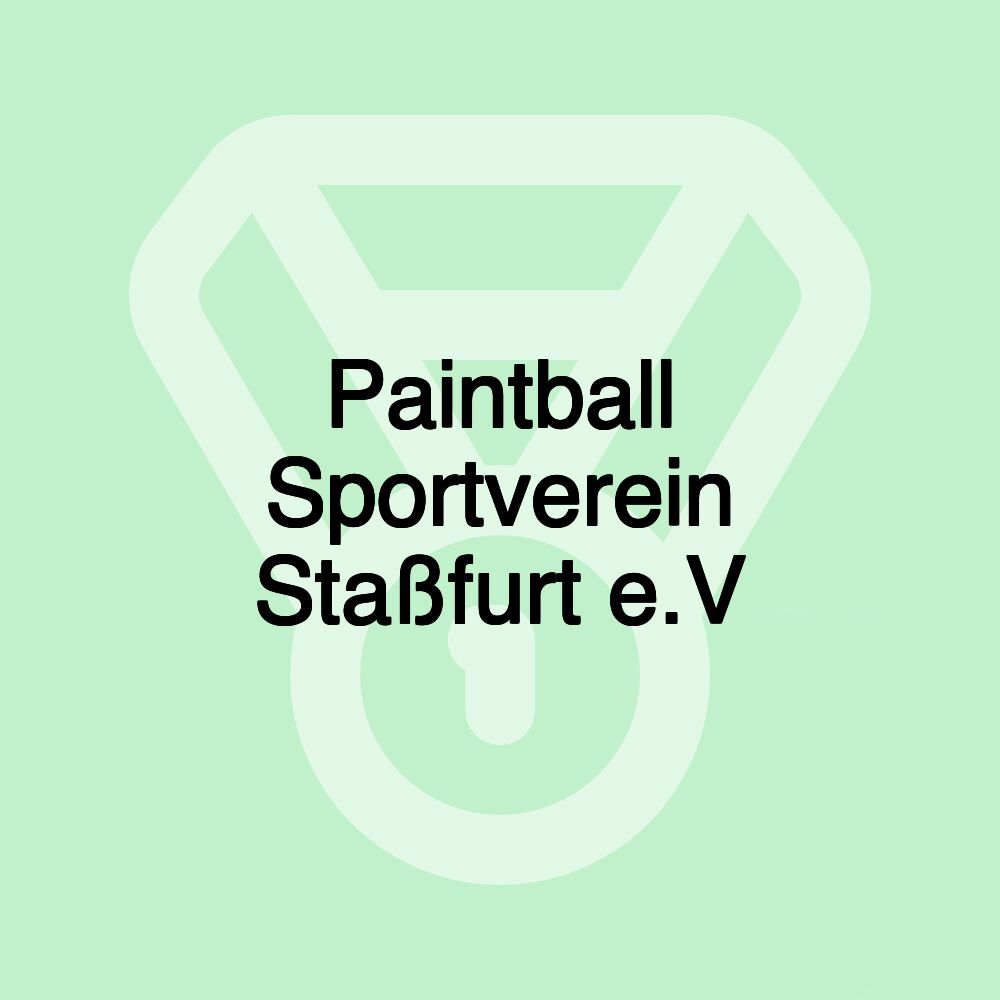 Paintball Sportverein Staßfurt e.V