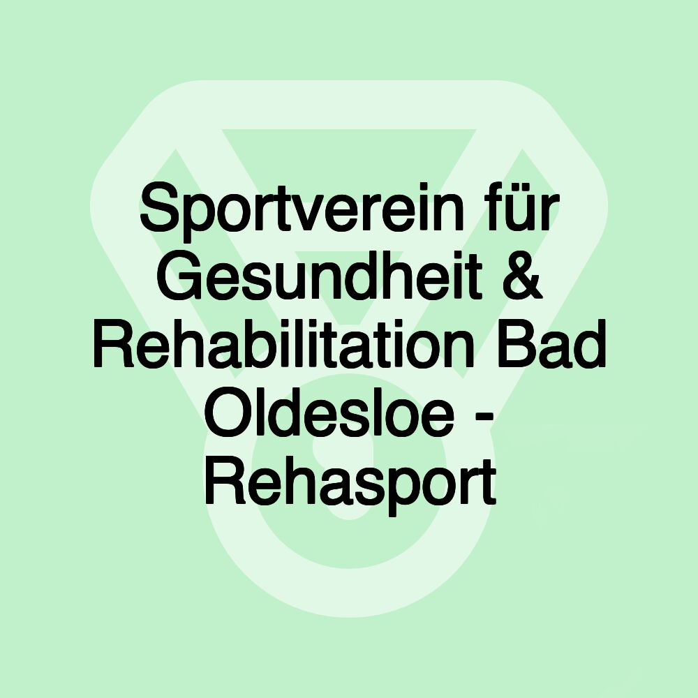 Sportverein für Gesundheit & Rehabilitation Bad Oldesloe - Rehasport