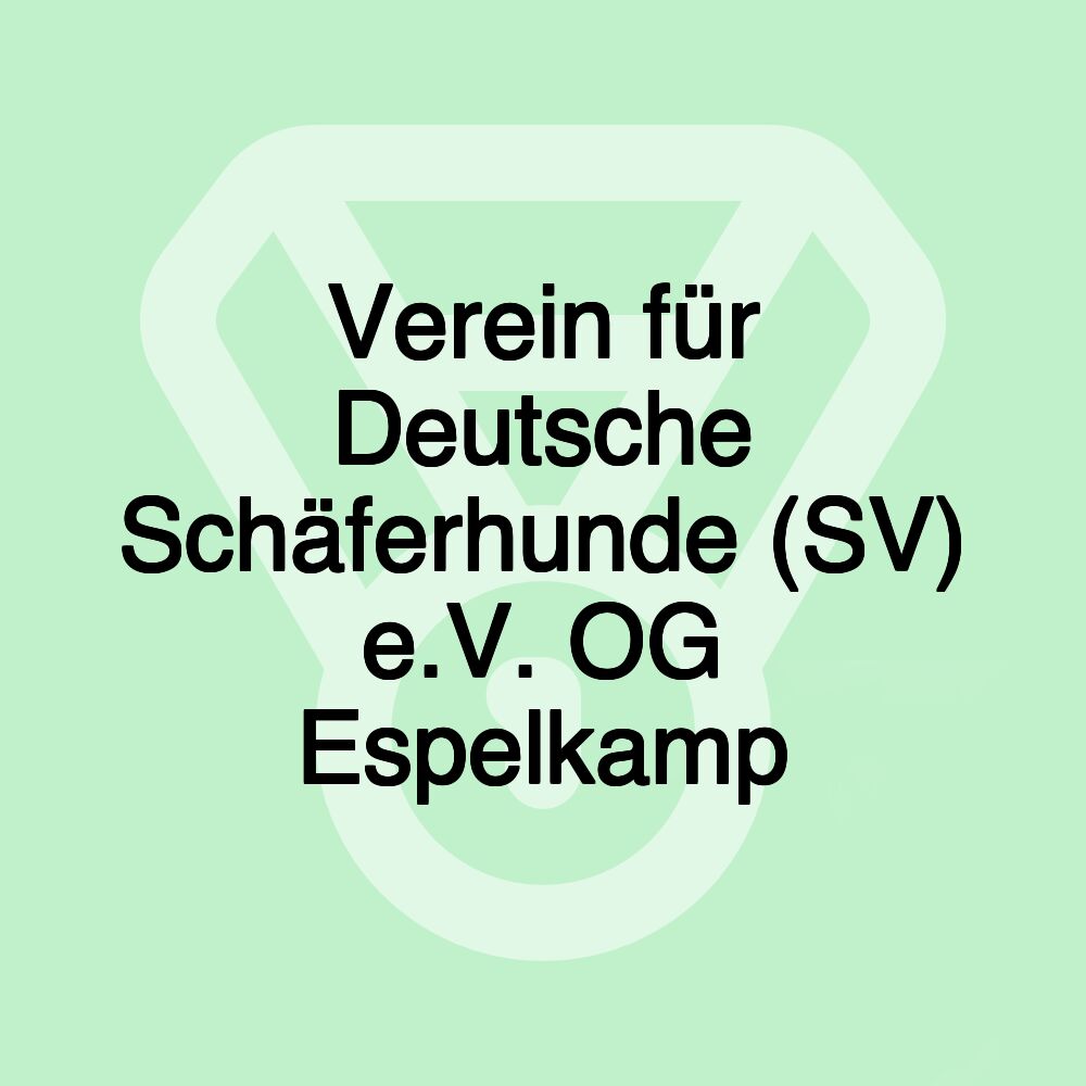 Verein für Deutsche Schäferhunde (SV) e.V. OG Espelkamp