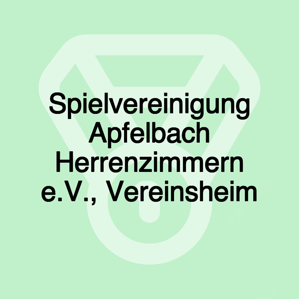 Spielvereinigung Apfelbach Herrenzimmern e.V., Vereinsheim