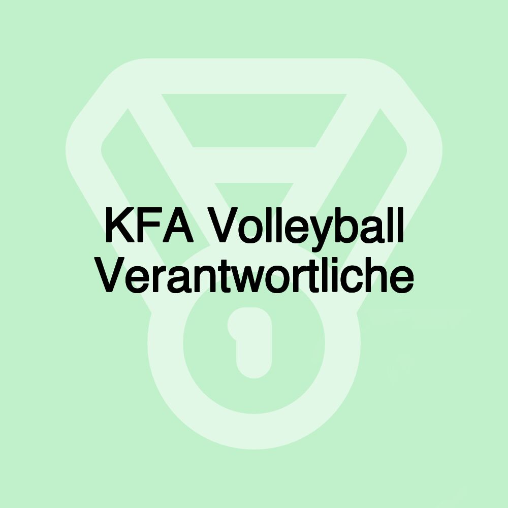 KFA Volleyball Verantwortliche