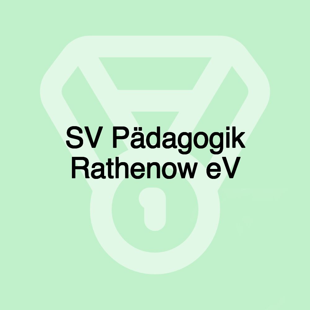 SV Pädagogik Rathenow eV