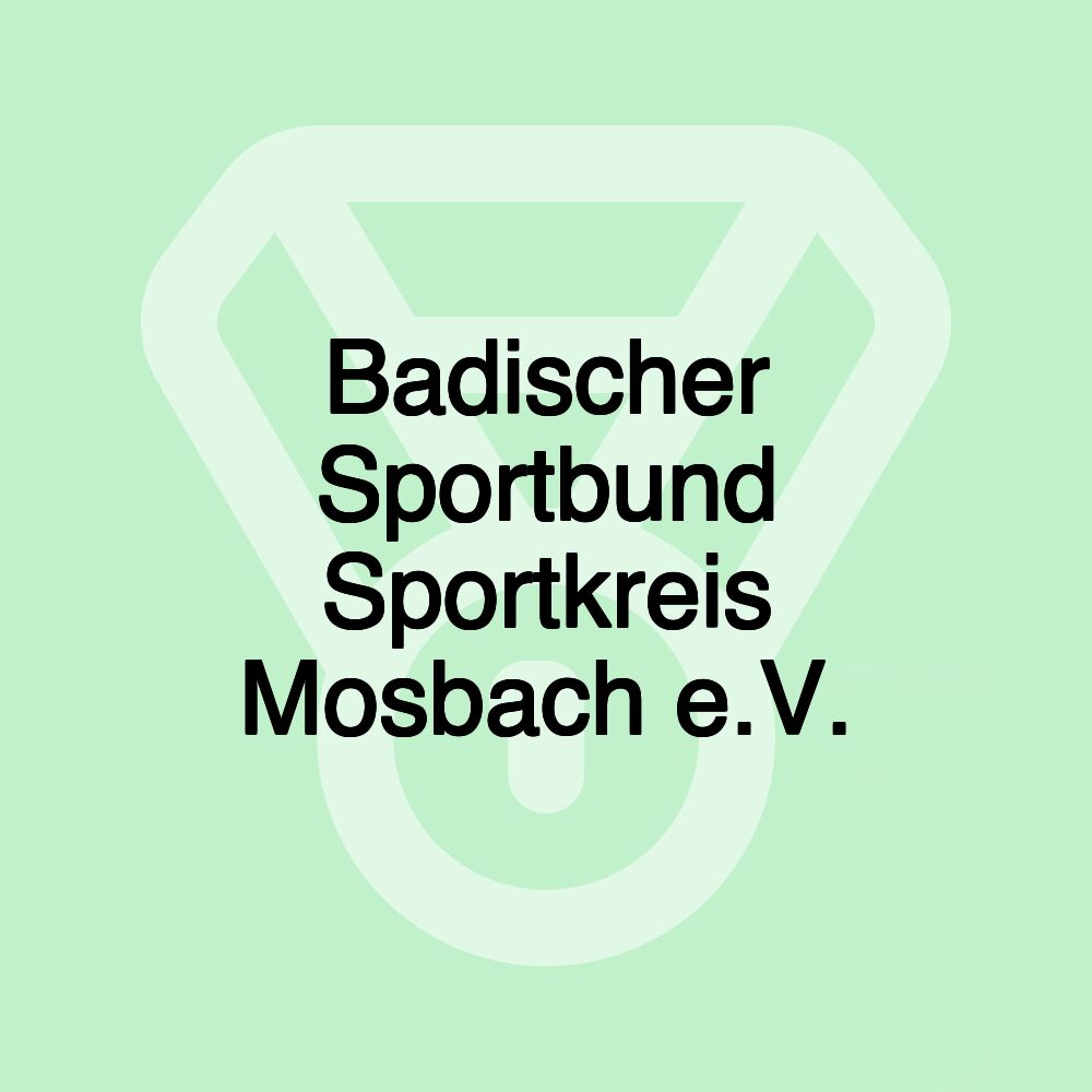 Badischer Sportbund Sportkreis Mosbach e.V.