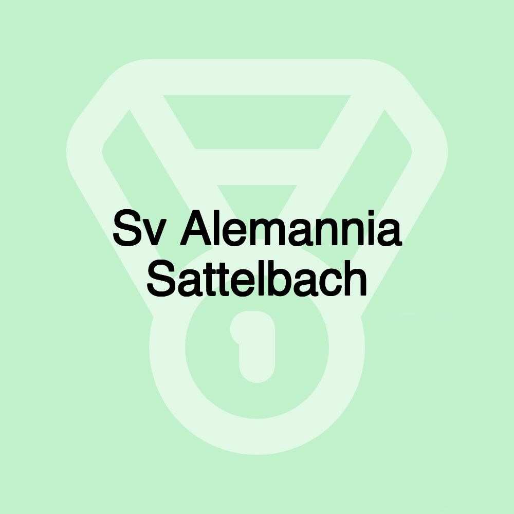 Sv Alemannia Sattelbach