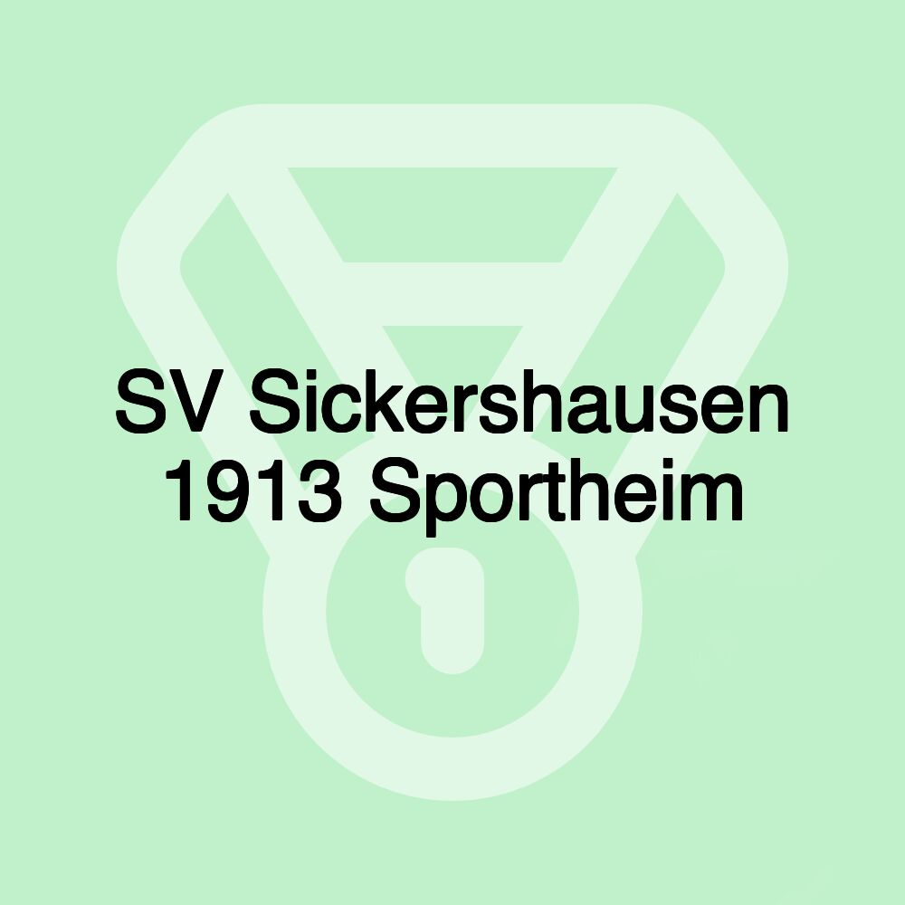 SV Sickershausen 1913 Sportheim