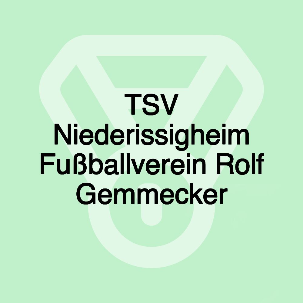 TSV Niederissigheim Fußballverein Rolf Gemmecker