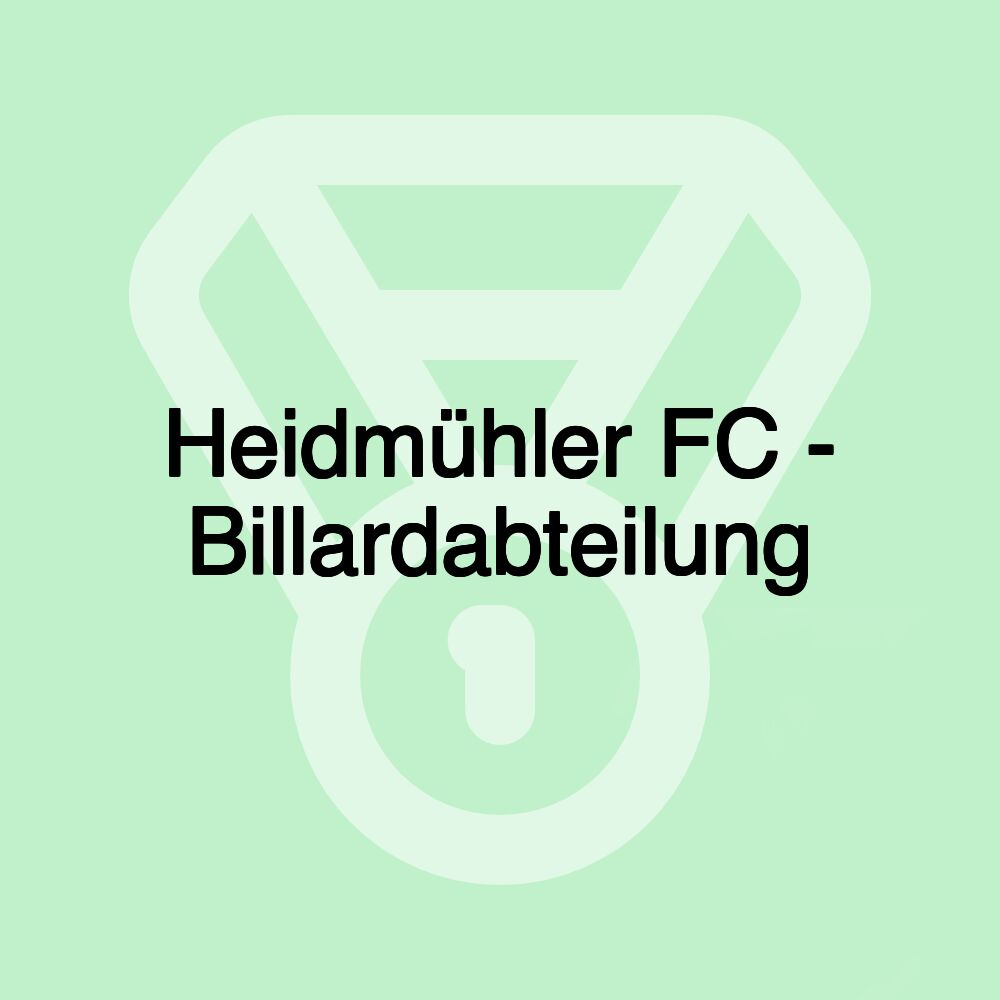 Heidmühler FC - Billardabteilung