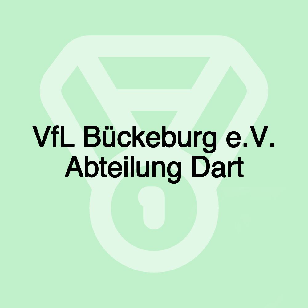 VfL Bückeburg e.V. Abteilung Dart