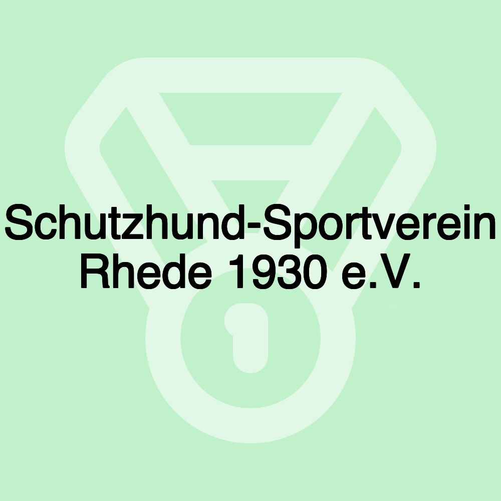 Schutzhund-Sportverein Rhede 1930 e.V.