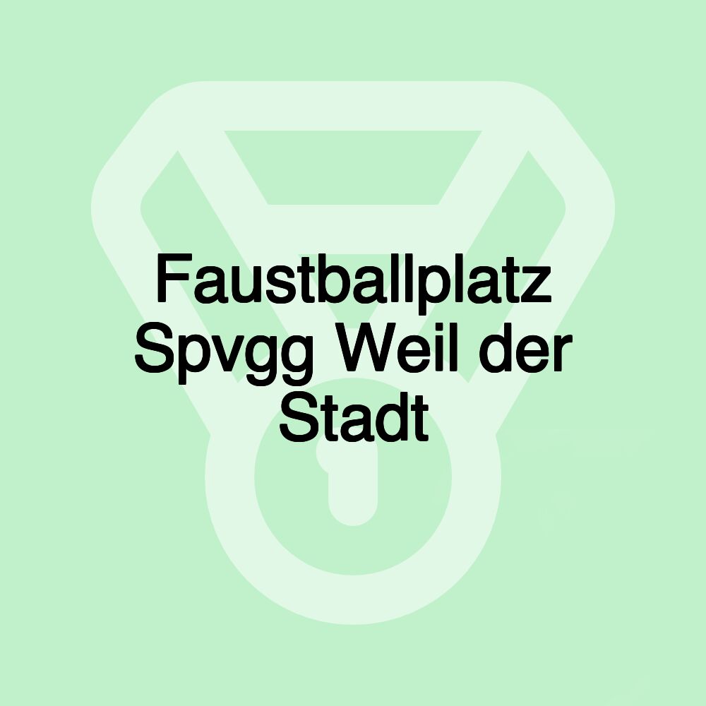 Faustballplatz Spvgg Weil der Stadt