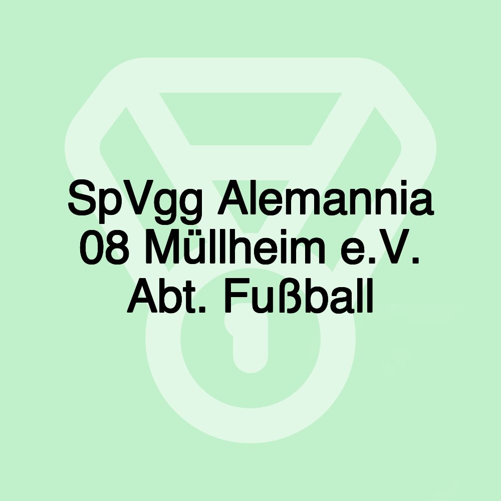 SpVgg Alemannia 08 Müllheim e.V. Abt. Fußball