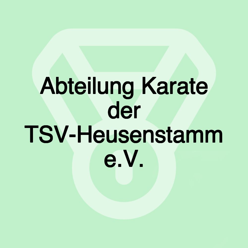 Abteilung Karate der TSV-Heusenstamm e.V.