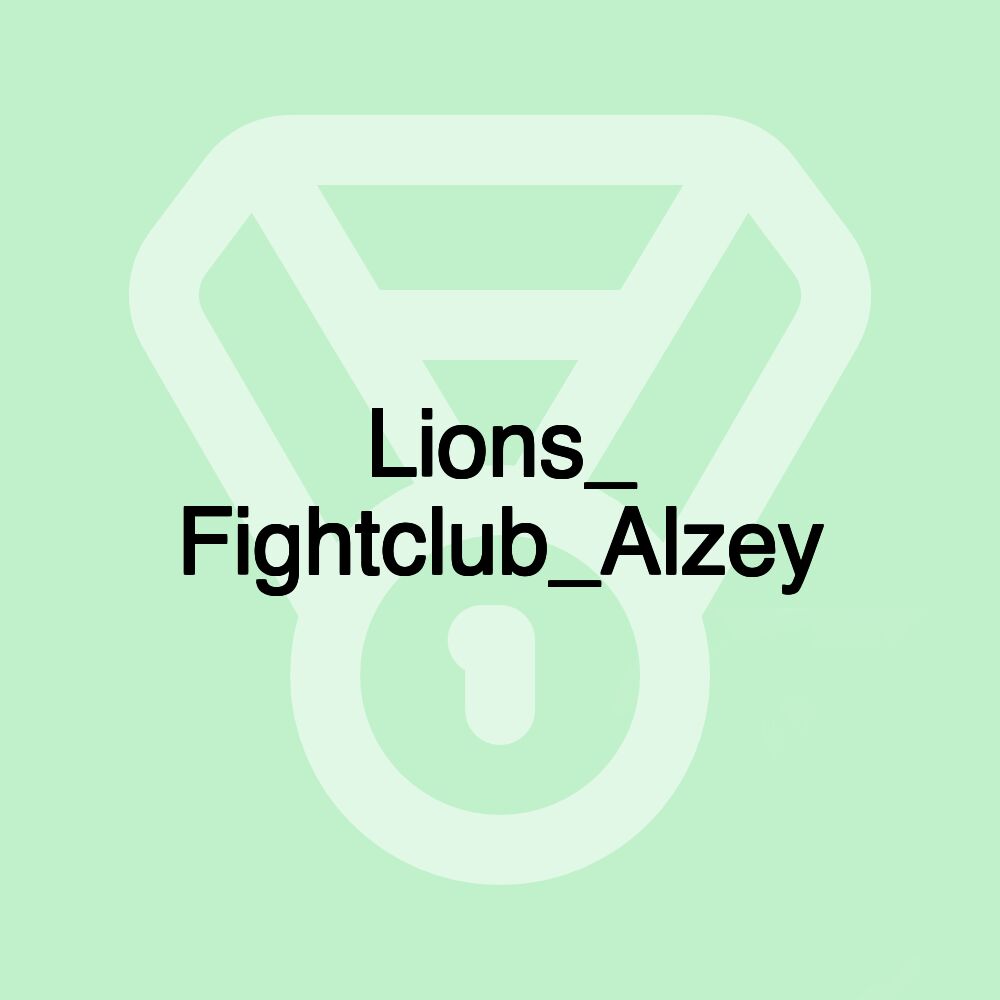 Lions_ Fightclub_Alzey