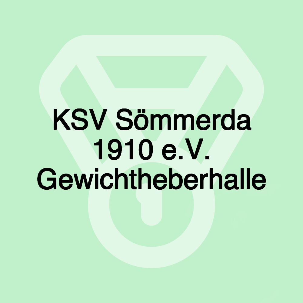 KSV Sömmerda 1910 e.V. Gewichtheberhalle