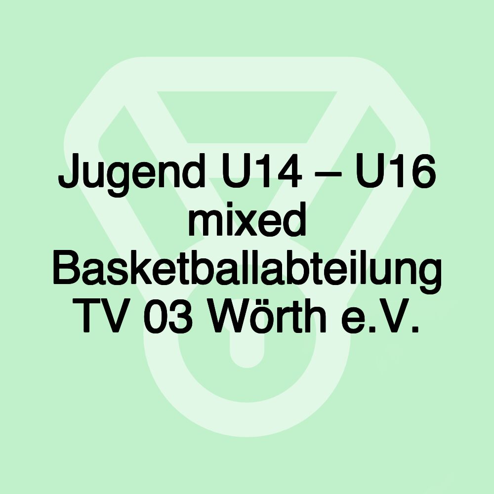 Jugend U14 – U16 mixed Basketballabteilung TV 03 Wörth e.V.