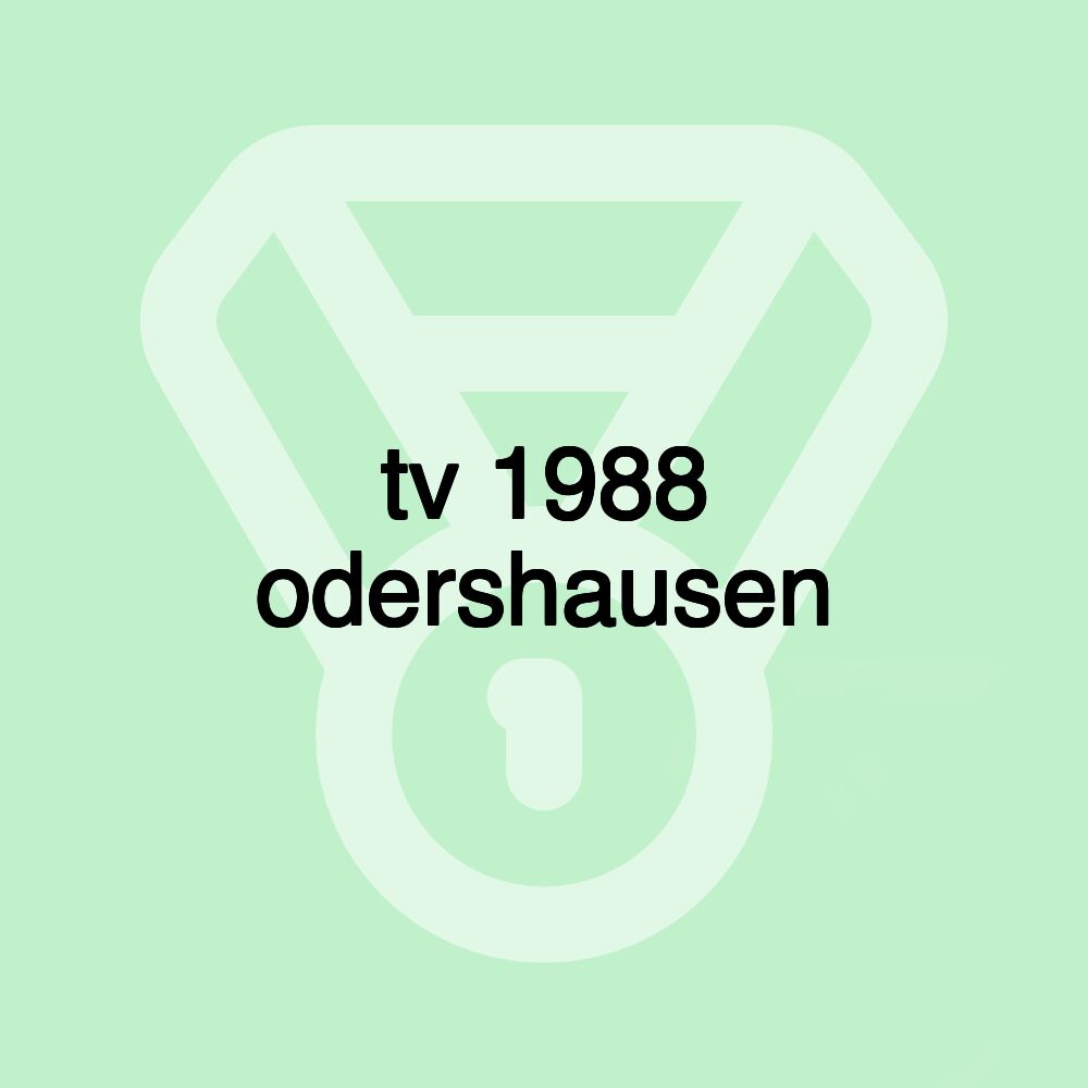 tv 1988 odershausen