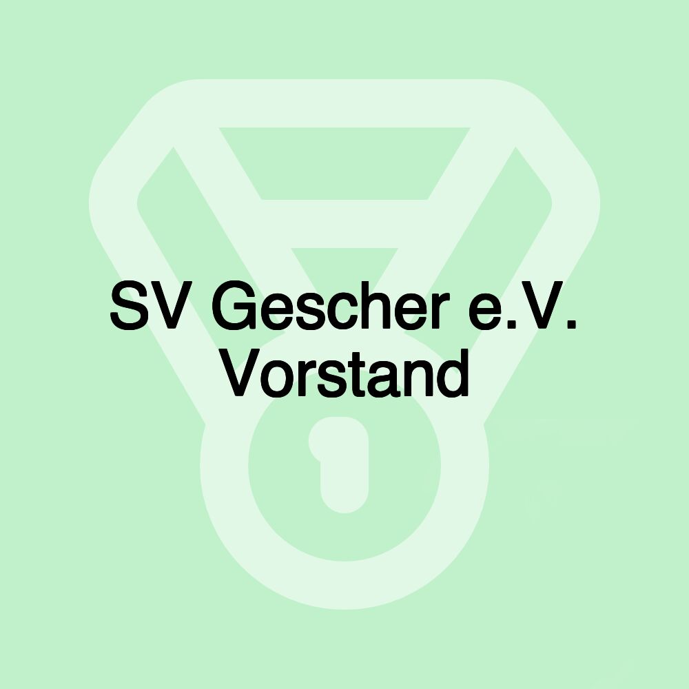 SV Gescher e.V. Vorstand