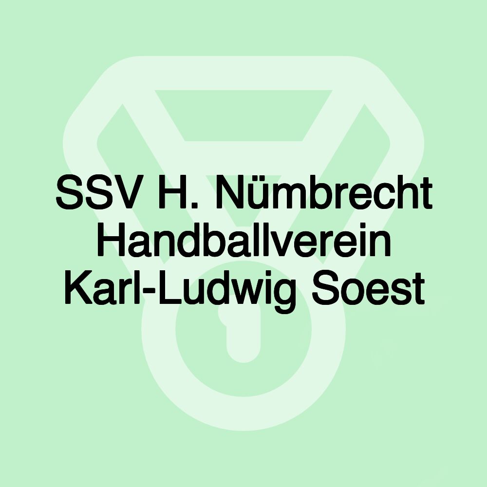 SSV H. Nümbrecht Handballverein Karl-Ludwig Soest