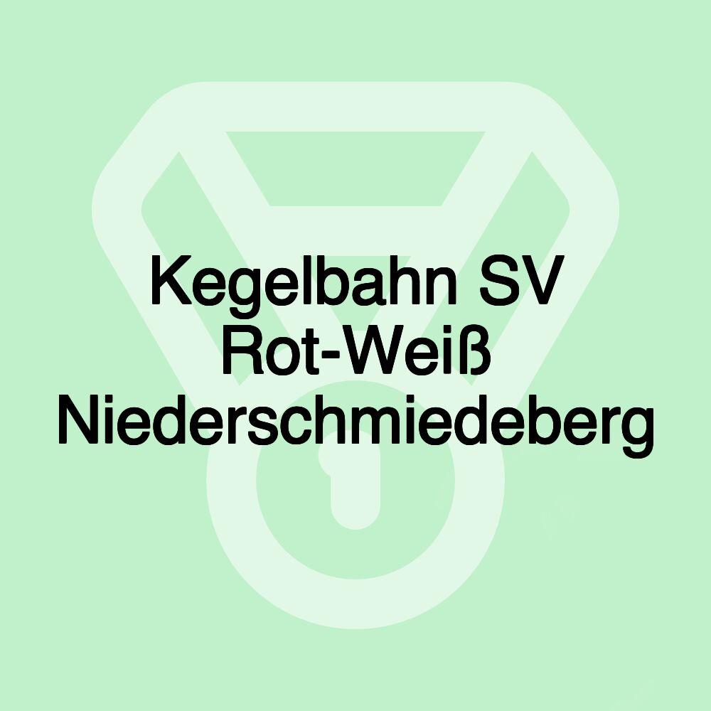 Kegelbahn SV Rot-Weiß Niederschmiedeberg