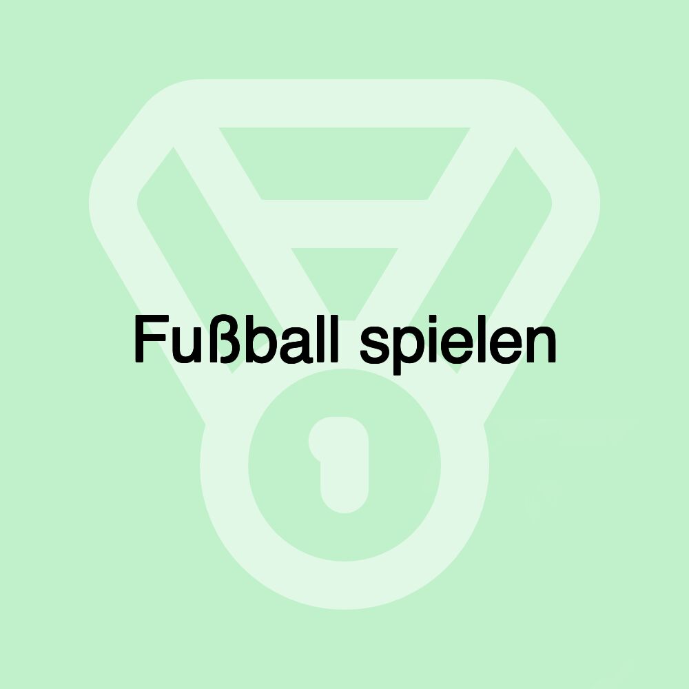 Fußball spielen