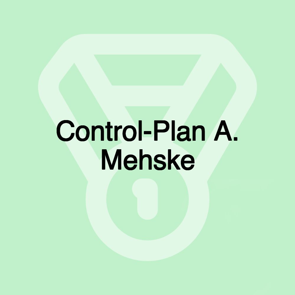 Control-Plan A. Mehske