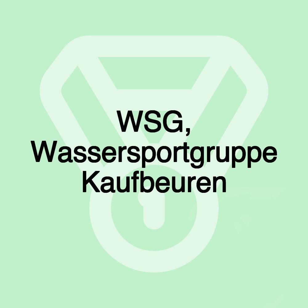 WSG, Wassersportgruppe Kaufbeuren