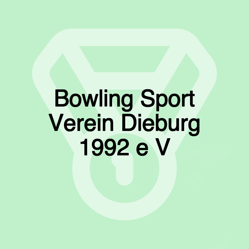 Bowling Sport Verein Dieburg 1992 e V