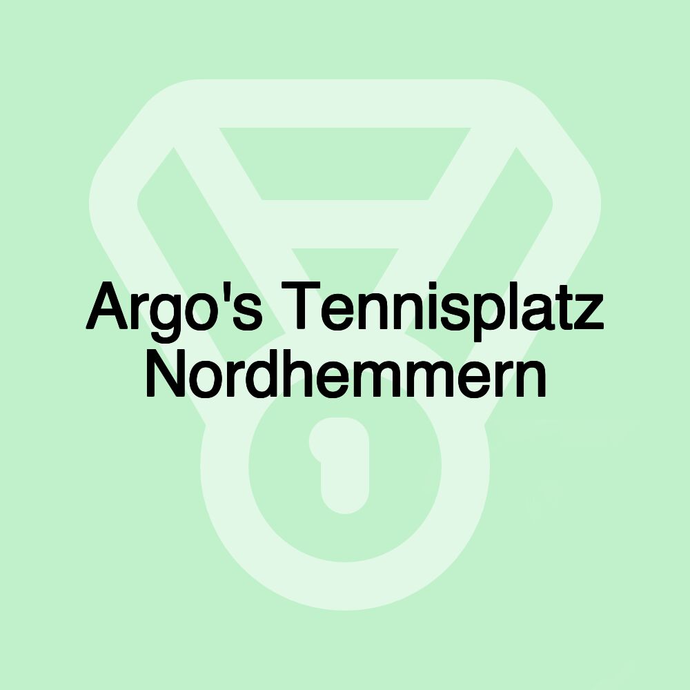 Argo's Tennisplatz Nordhemmern