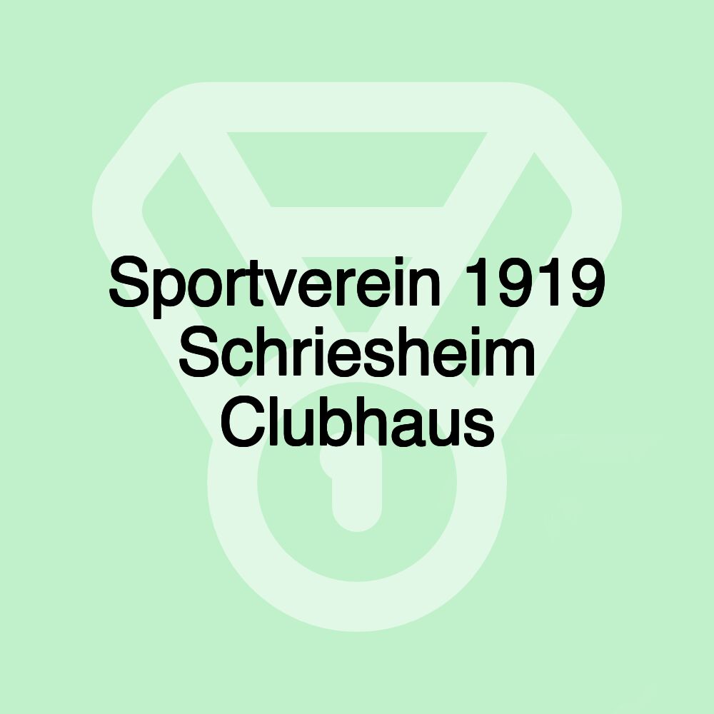 Sportverein 1919 Schriesheim Clubhaus