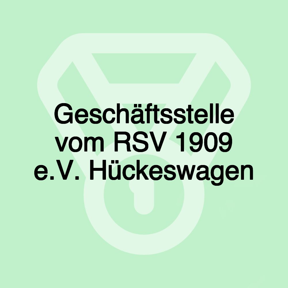 Geschäftsstelle vom RSV 1909 e.V. Hückeswagen