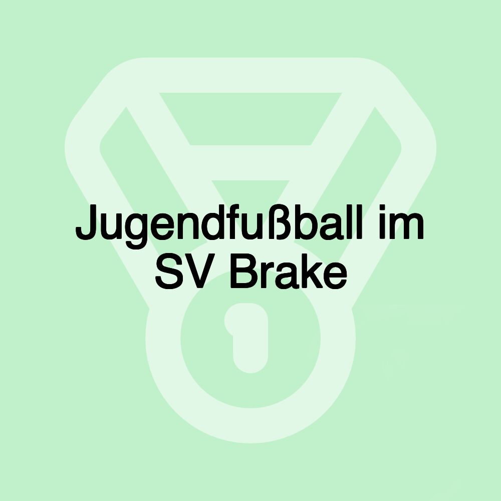 Jugendfußball im SV Brake