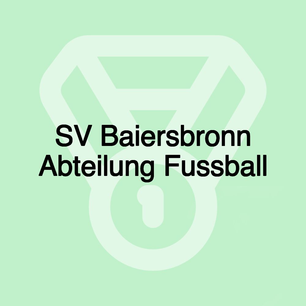 SV Baiersbronn Abteilung Fussball