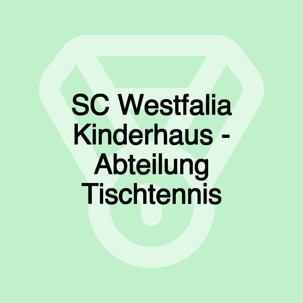 SC Westfalia Kinderhaus - Abteilung Tischtennis