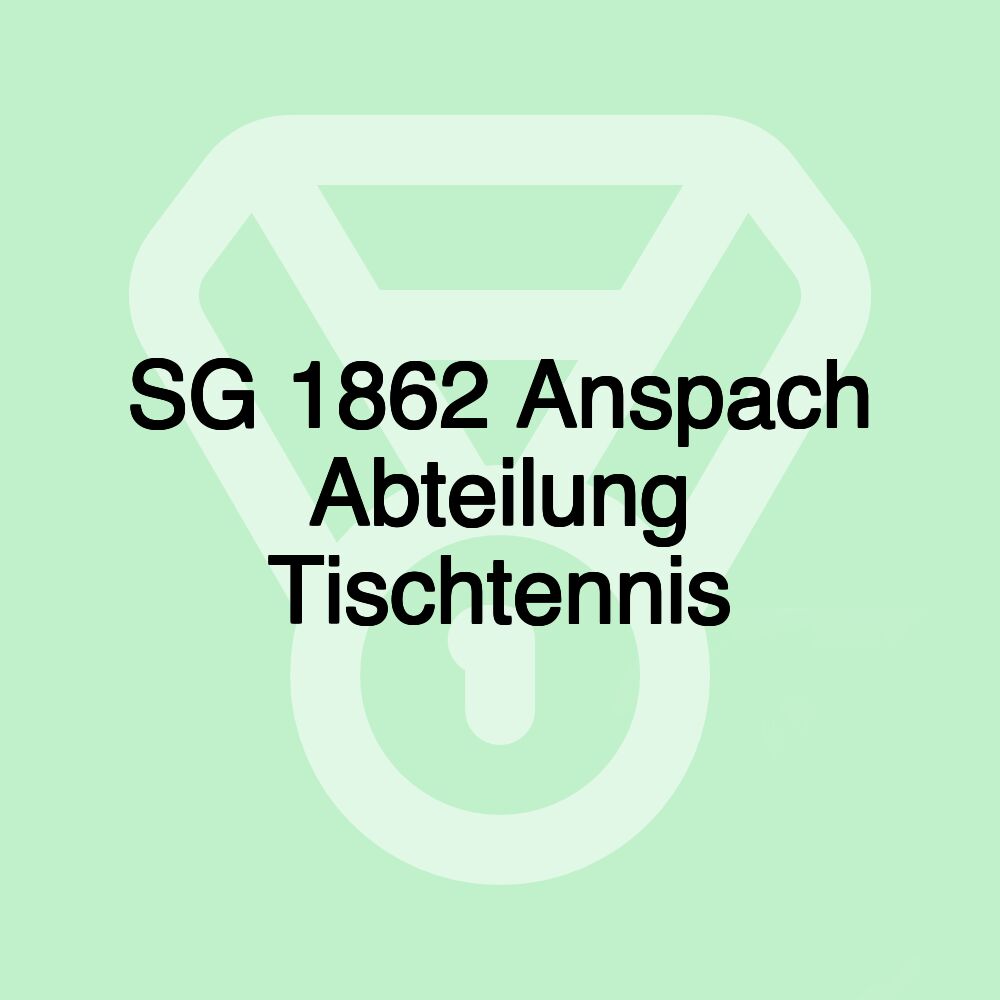 SG 1862 Anspach Abteilung Tischtennis