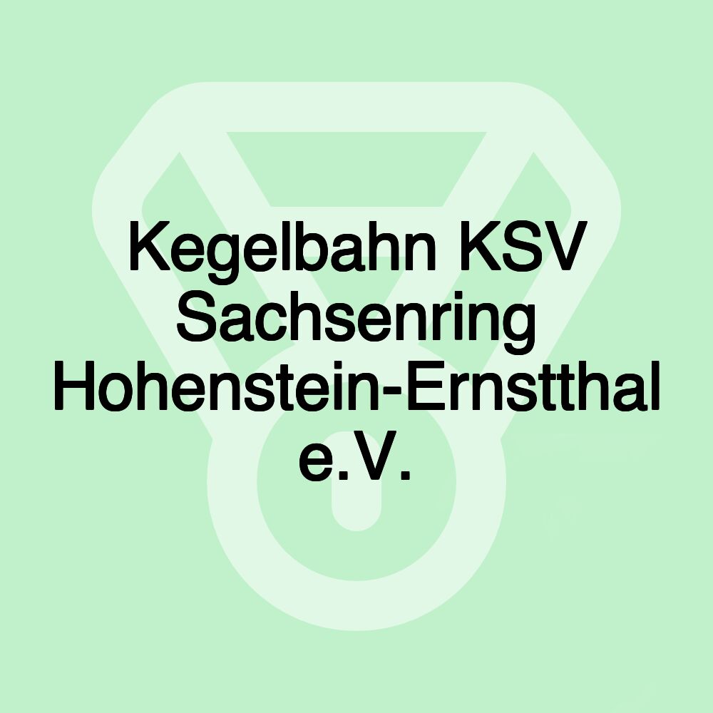 Kegelbahn KSV Sachsenring Hohenstein-Ernstthal e.V.