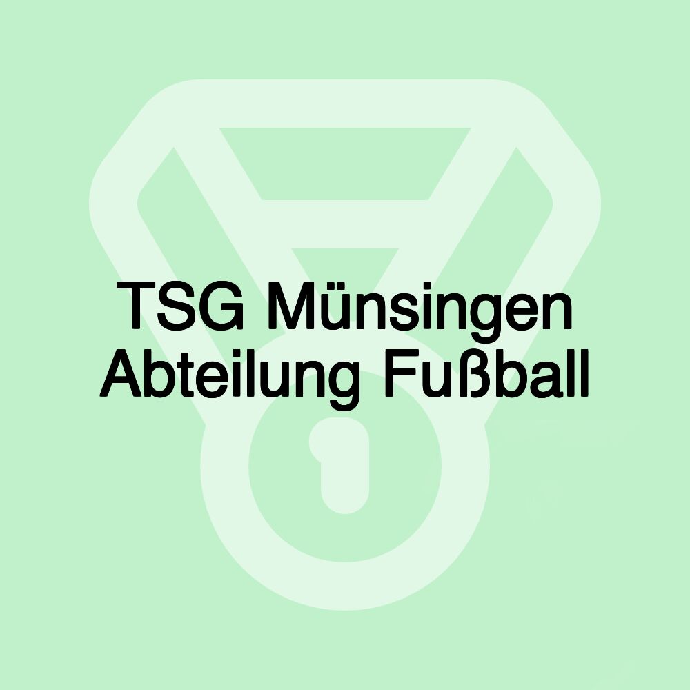 TSG Münsingen Abteilung Fußball