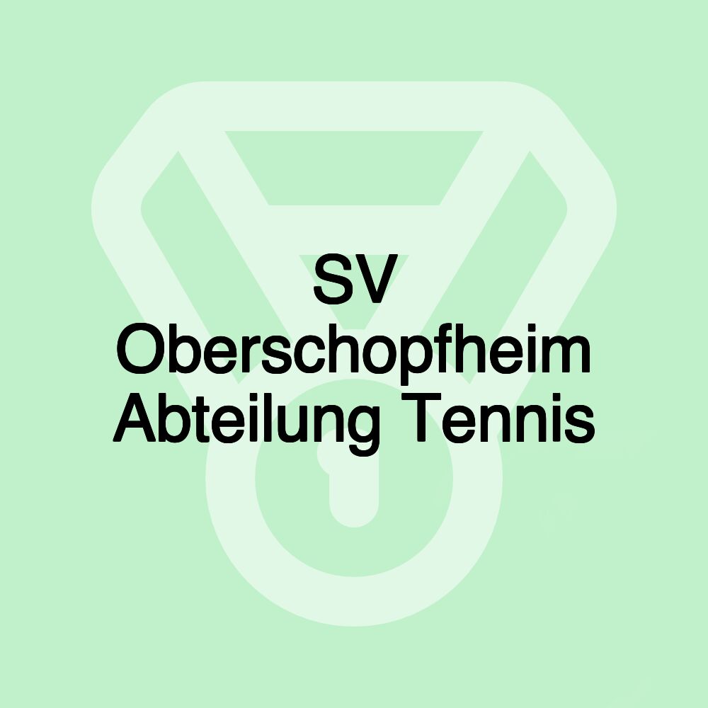 SV Oberschopfheim Abteilung Tennis