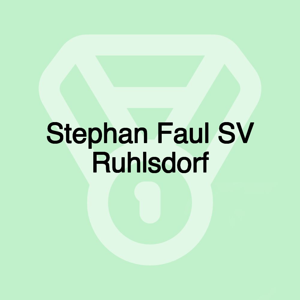 Stephan Faul SV Ruhlsdorf