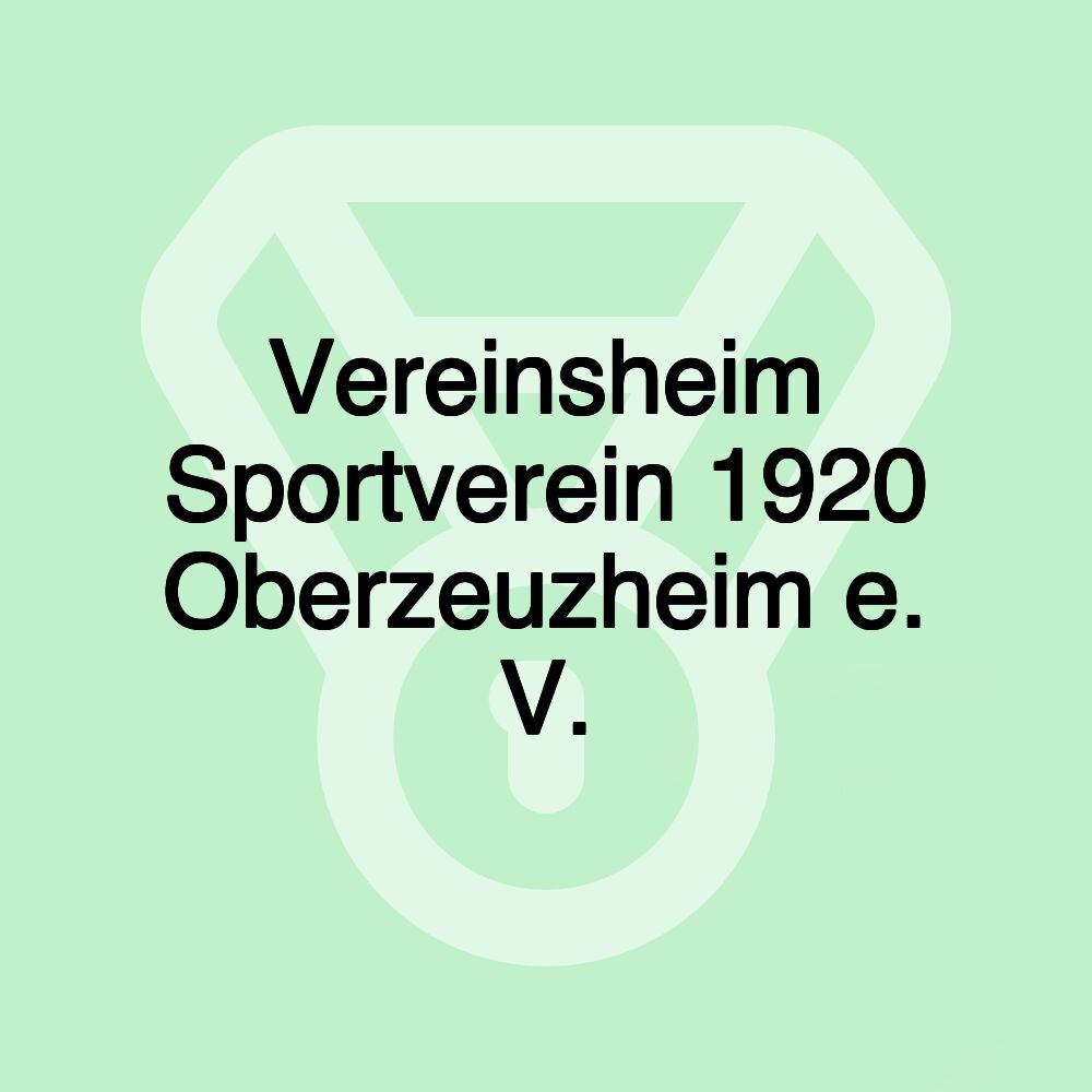 Vereinsheim Sportverein 1920 Oberzeuzheim e. V.