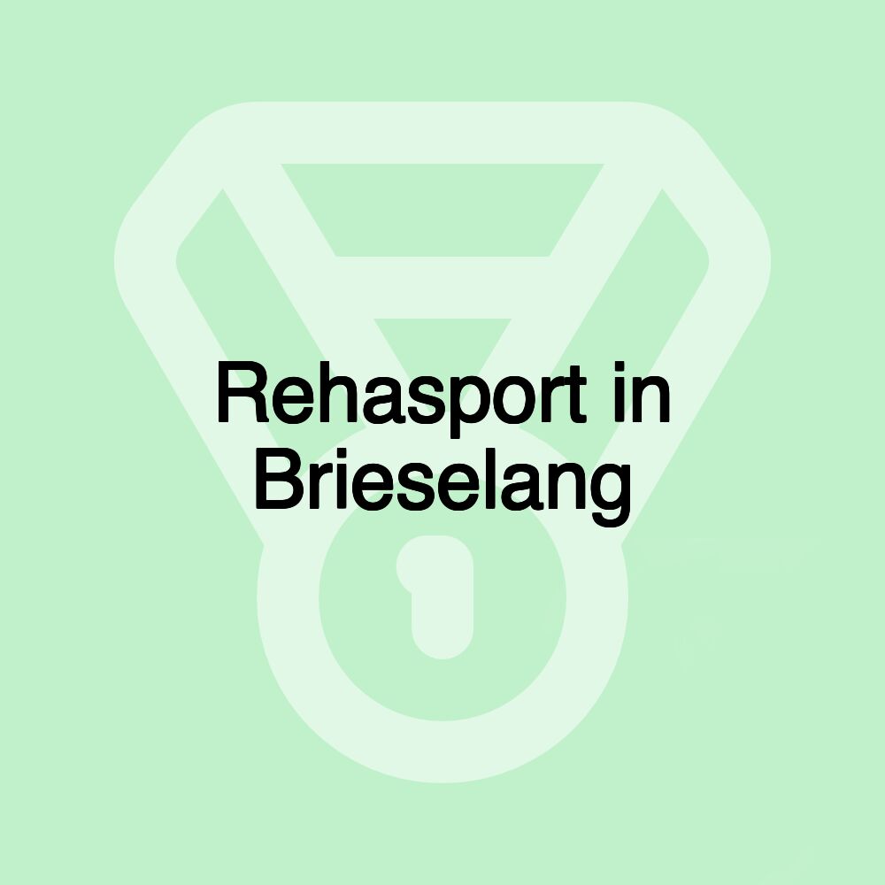 Rehasport in Brieselang