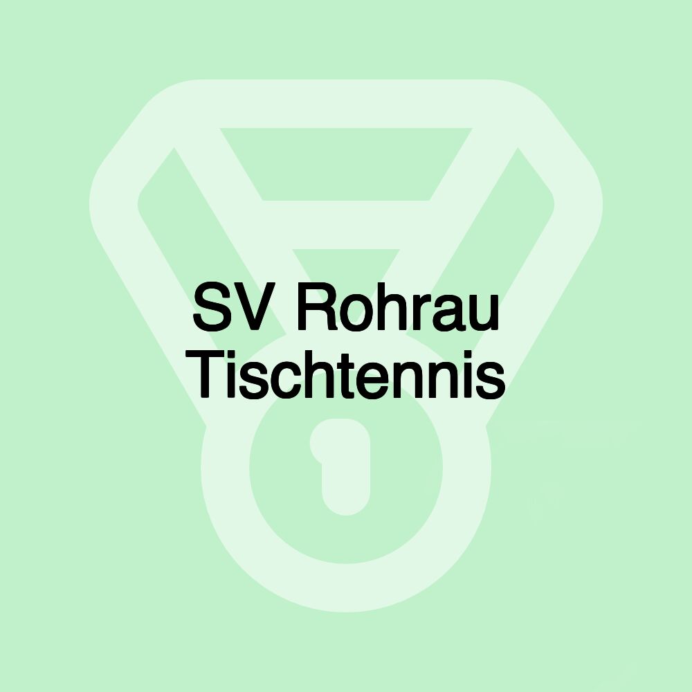 SV Rohrau Tischtennis